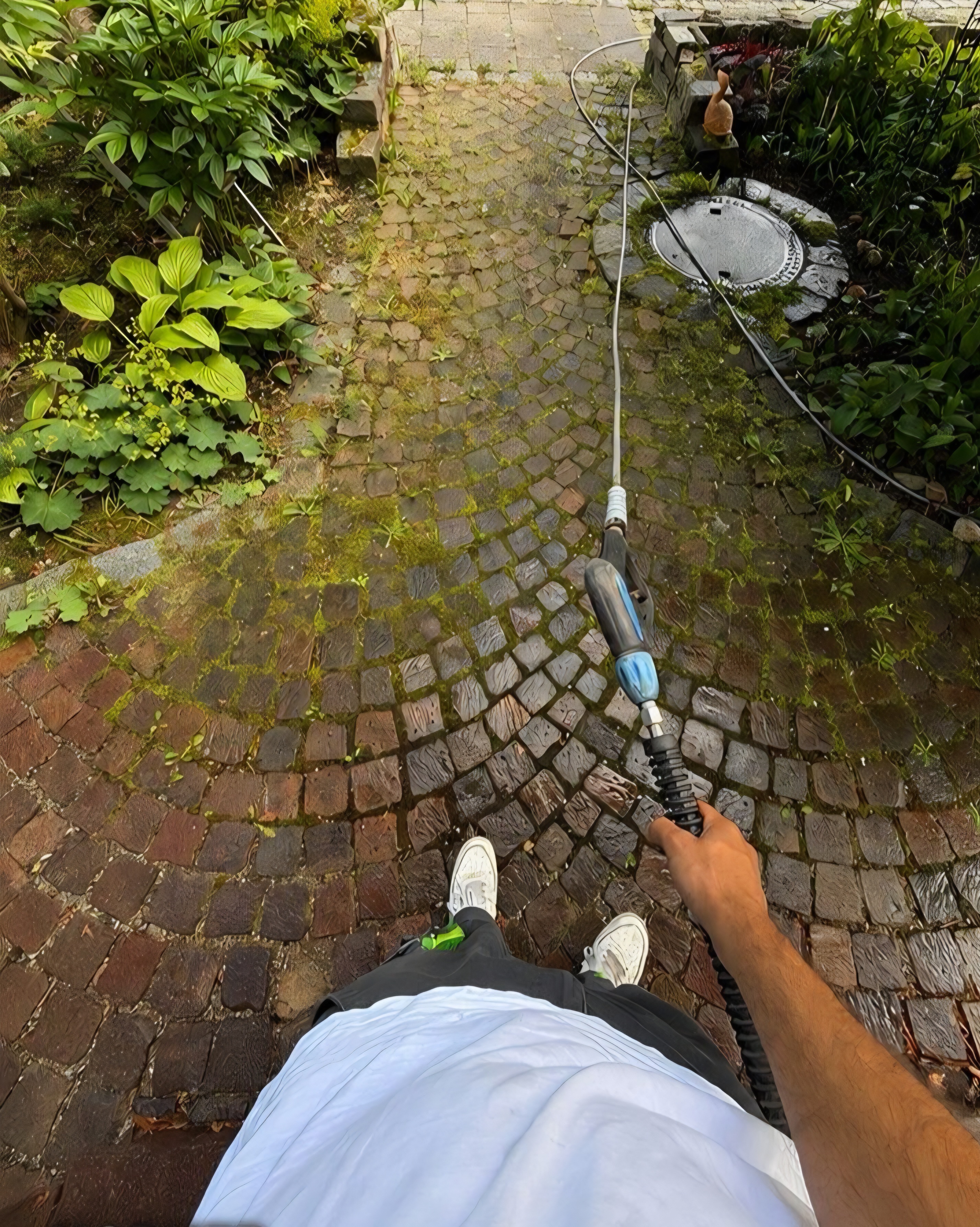 Fußweg vorher